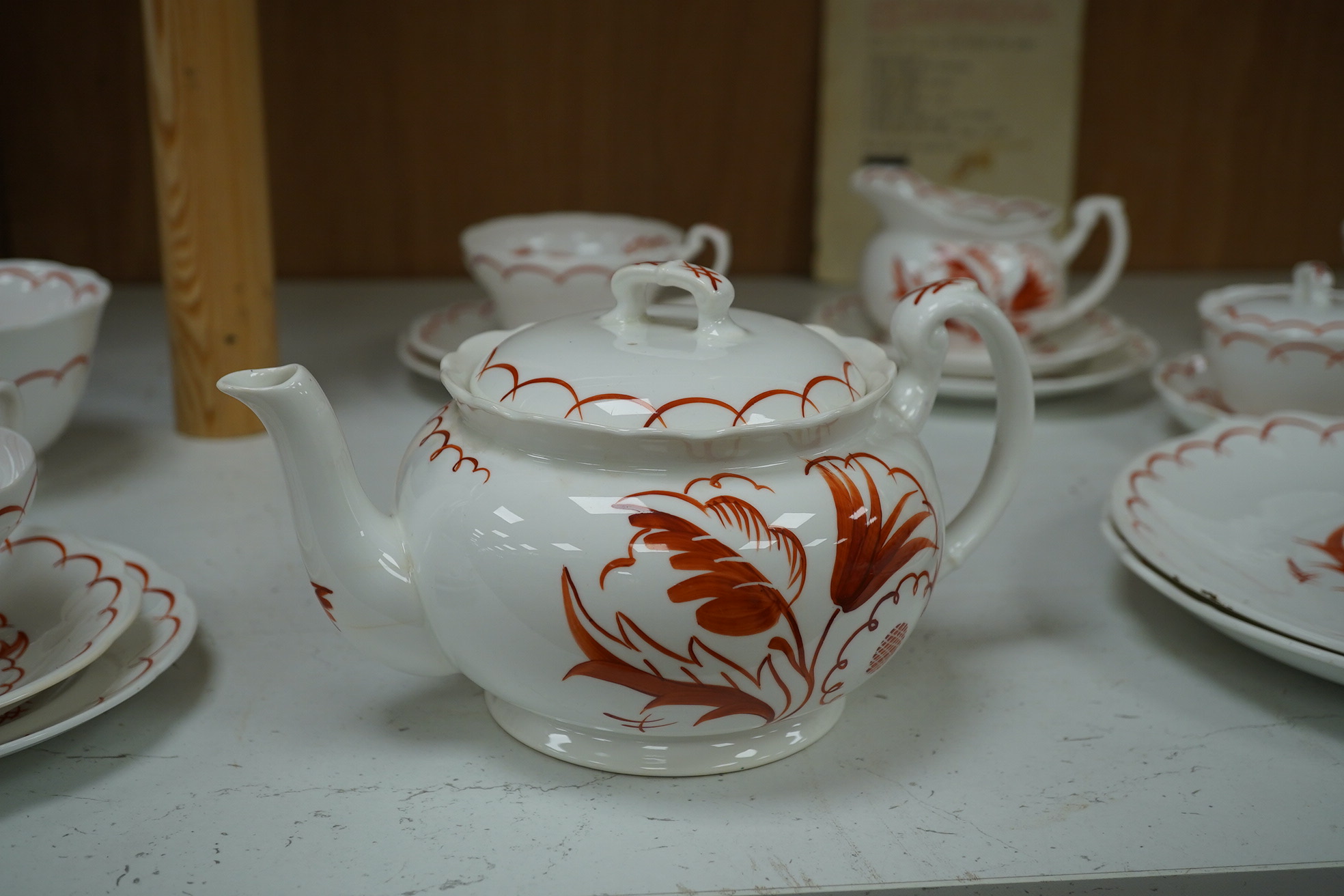 A Freda Beardmore for Foley china part tea set. Condition - good